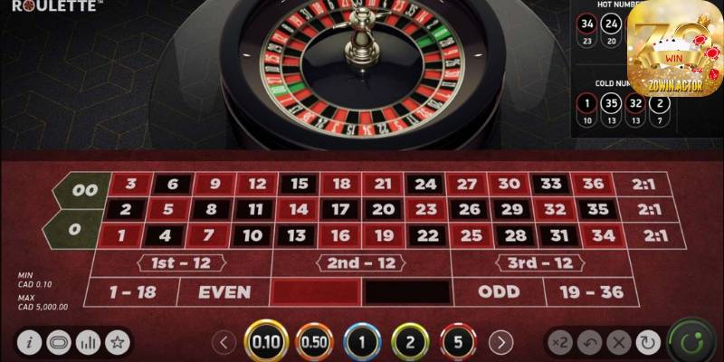 Roulette 3D Zowin - Khám Phá Bộ Môn Kiếm Tiền Kinh Điển